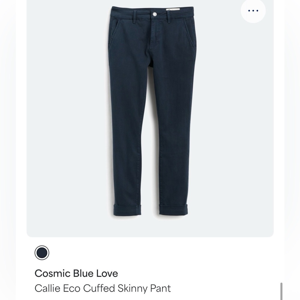 Cosmic Blue Love Navy Skinny cuff pants